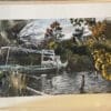 "Boat at MacComb Marina" Matted Print - Image 2